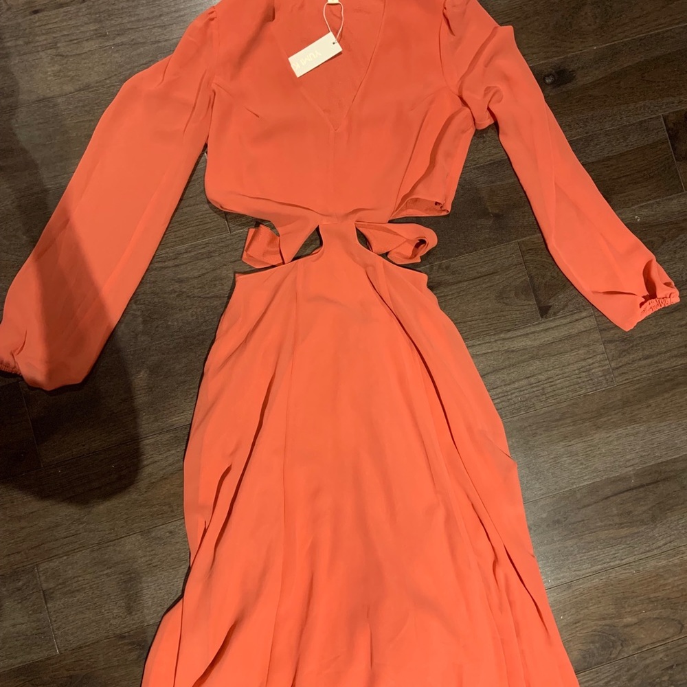 Yumi Kim Open Heart Dress in Saffron